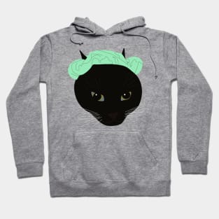 Green Scrunchy Cat Hoodie